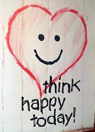 think happy today