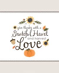 give thanks grateful heart love